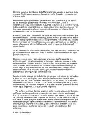 Don quijote de la Mancha