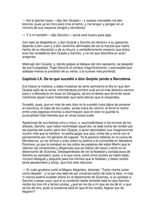 Don quijote de la Mancha