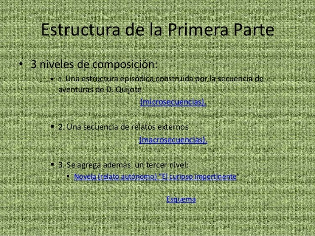 Donquijote De La Mancha Estructura Y Otros