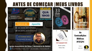 ANTES DE COMEÇAR |MEUS LIVROS
 