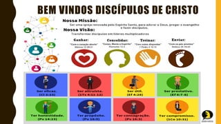 BEM VINDOS DISCÍPULOS DE CRISTO
 
