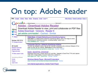On top: Adobe Reader




         17
 