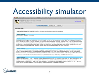 Accessibility simulator




           35
 