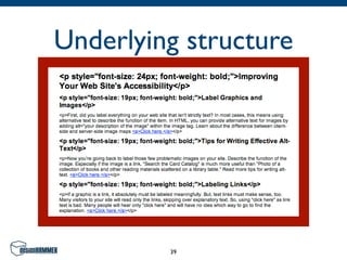 Underlying structure




         39
 