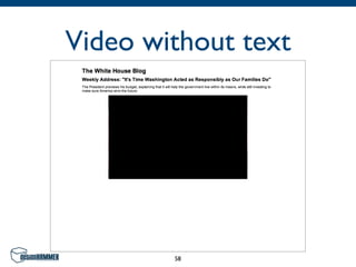 Video without text




        58
 