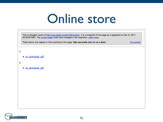 Online store




     75
 