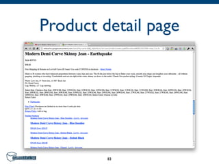 Product detail page




         83
 