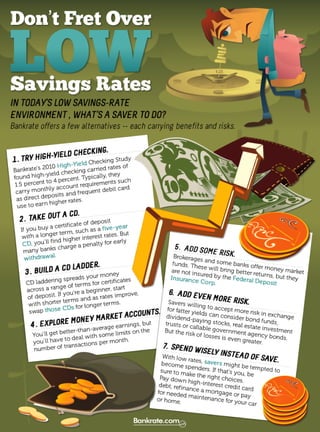 Dont fret over low savings rates
