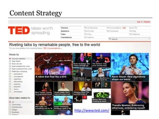 Content Strategy<br />http://www.ted.com/<br />