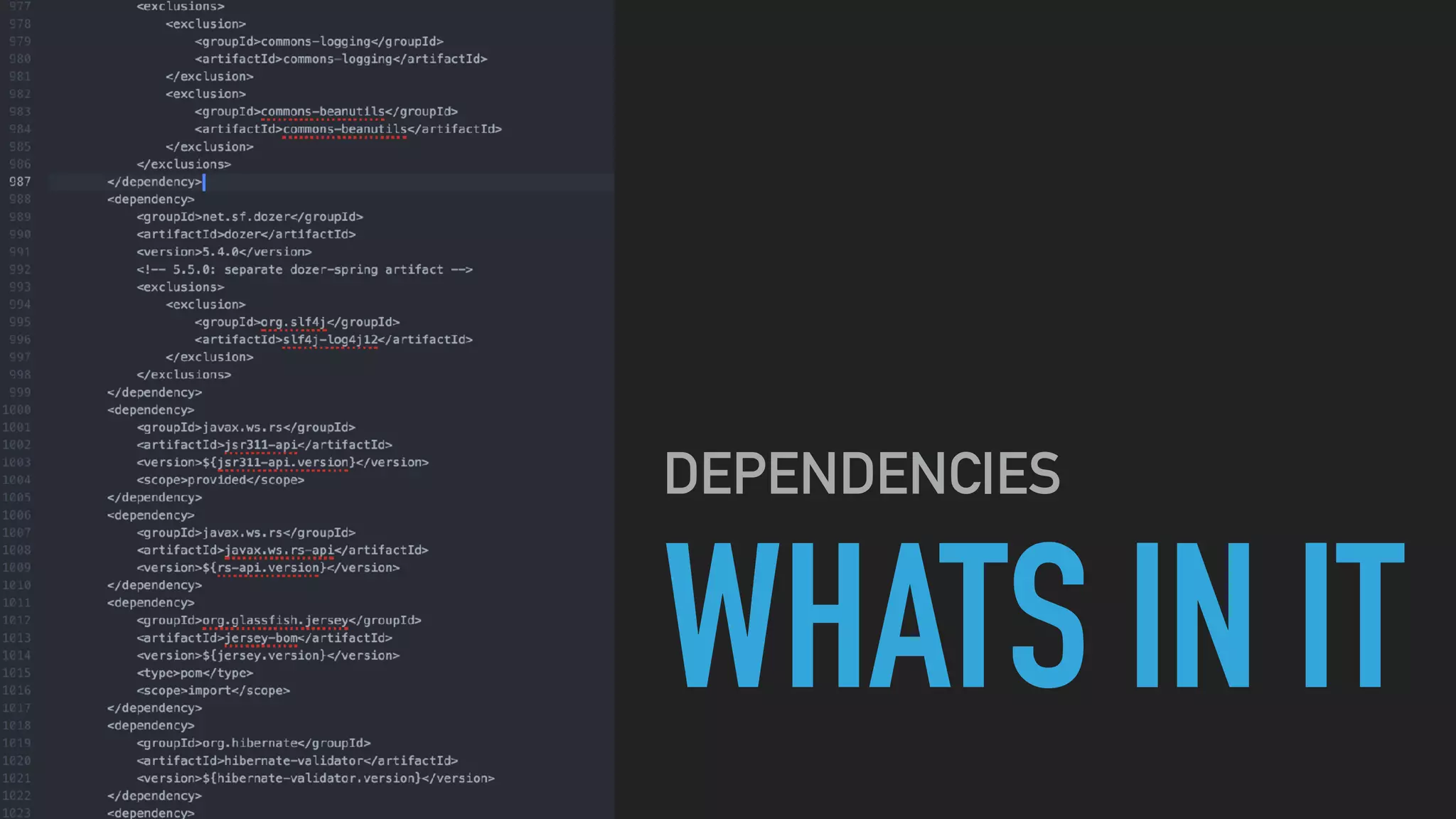 WHATS IN IT
DEPENDENCIES
 