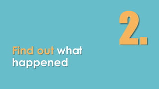 Find out what 
happened 
 