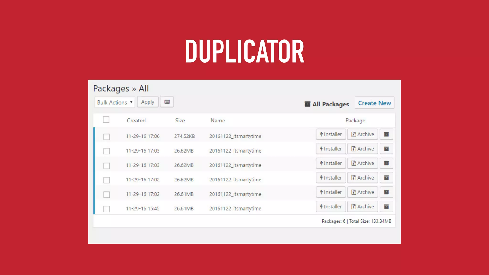 DUPLICATOR
 