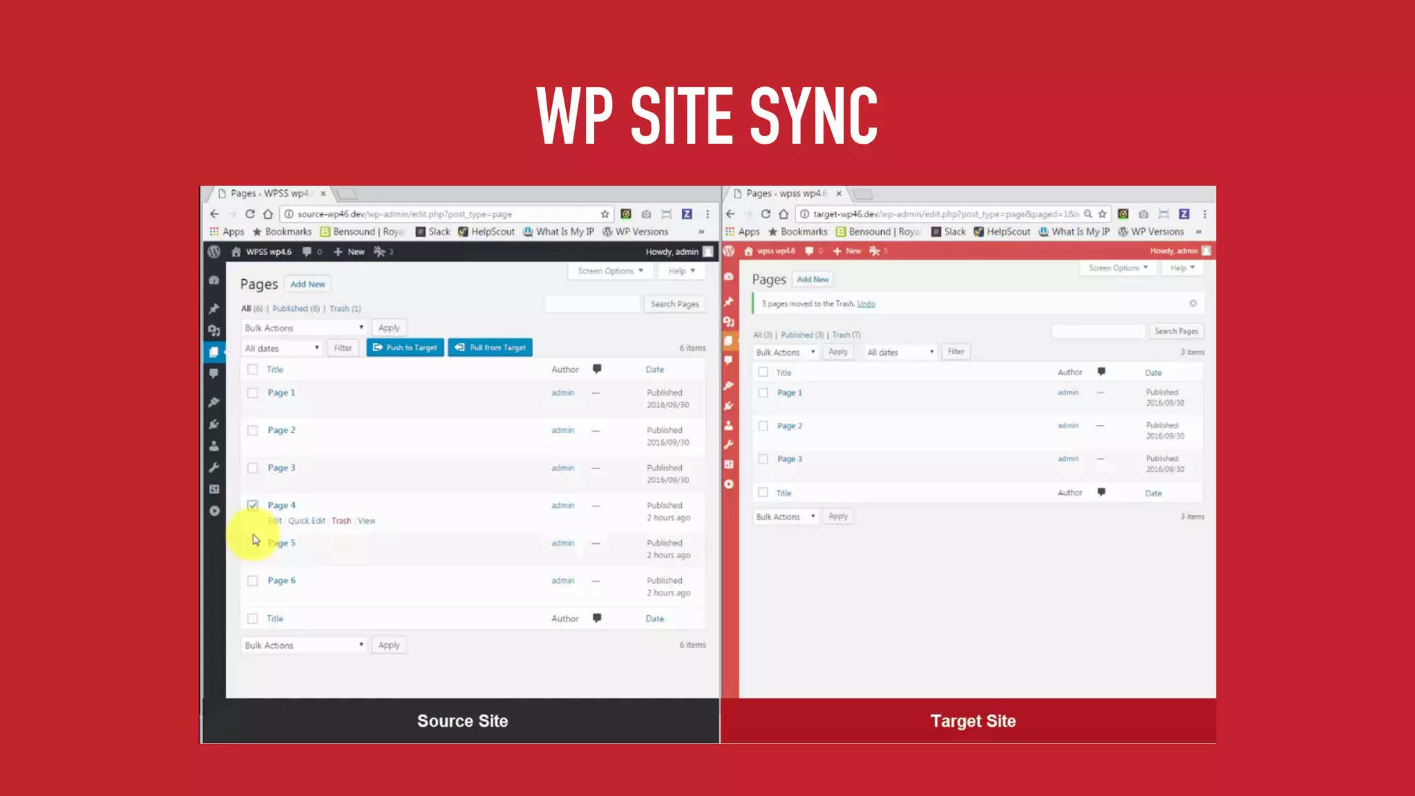 WP SITE SYNC
 