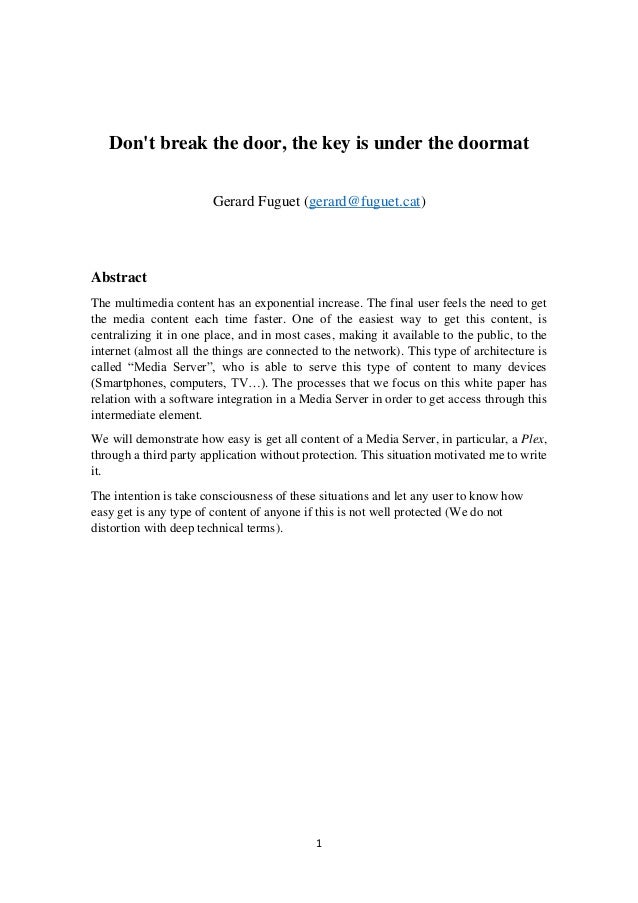 Don T Break The Door The Key Is Under The Doormat