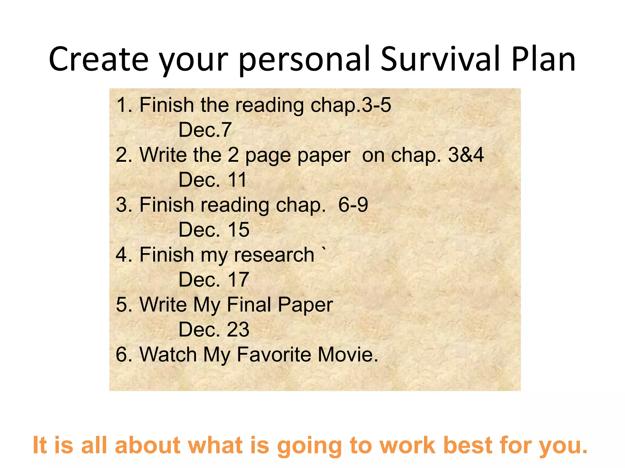 aim to do one unpleasant task first