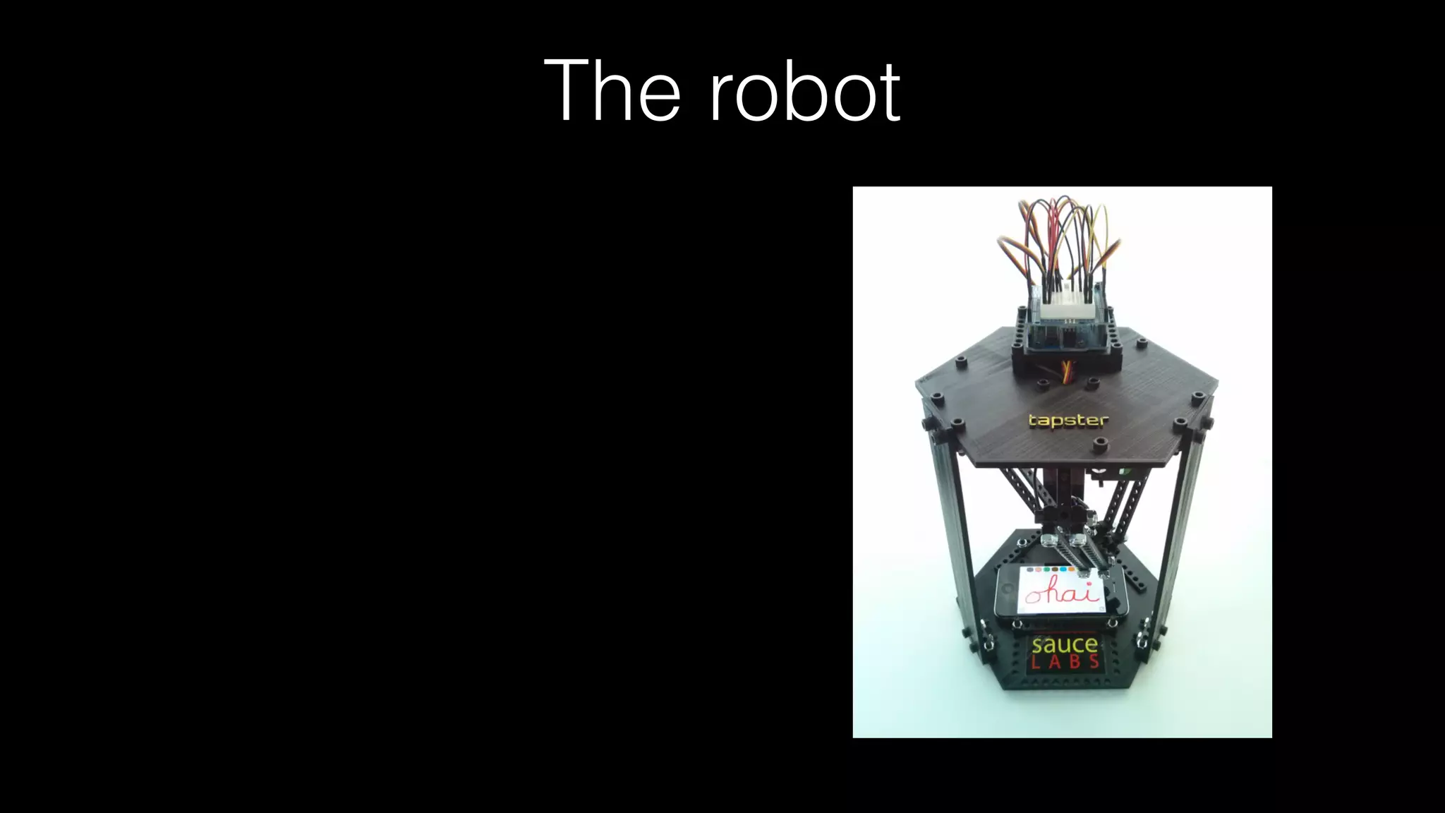 The robot
 
