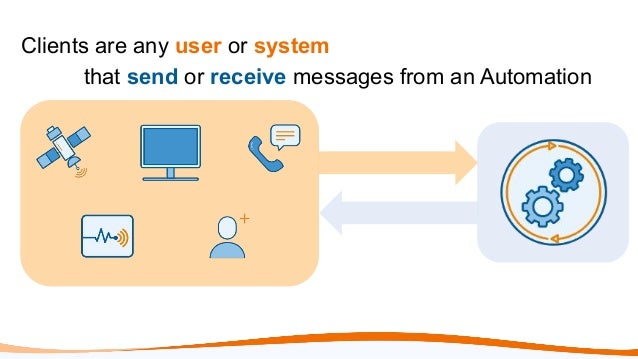 Clients are any user or system
that send or receive messages from an Automation
 