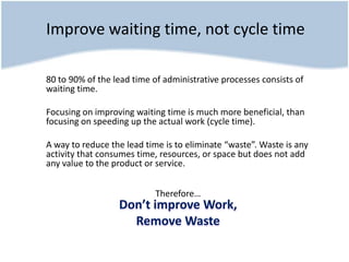 Lean your IT process