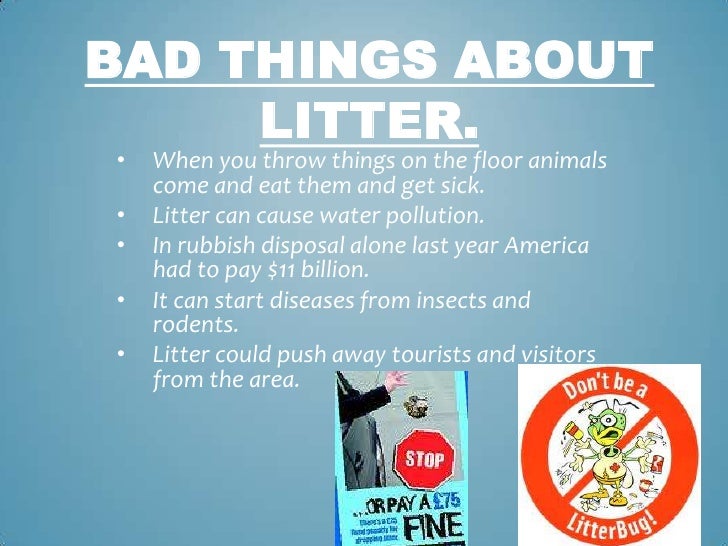 Don’t litter! alex