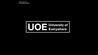 Bond & Coyne
UCAS Masterclass
 