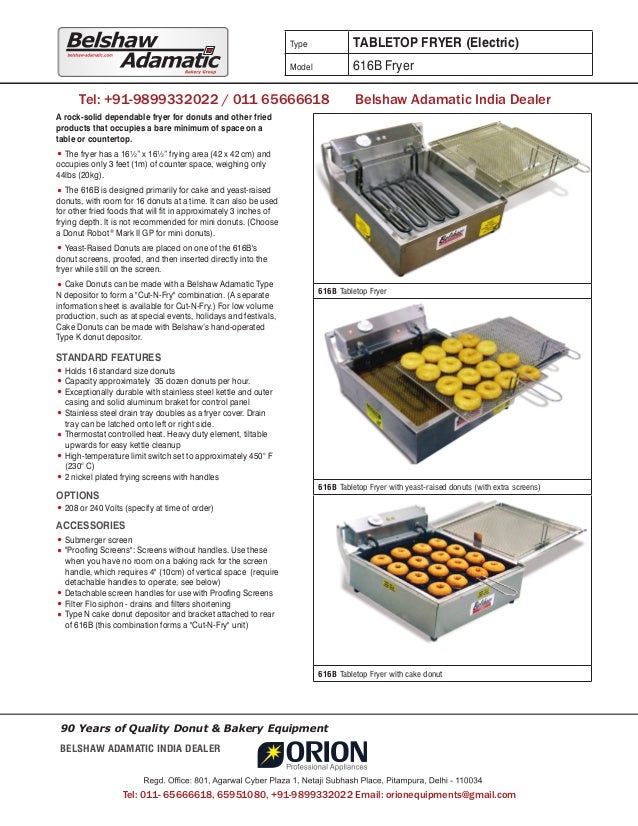 Donut Fryer Call 91 9899332022 Belshaw Adamatic 616b