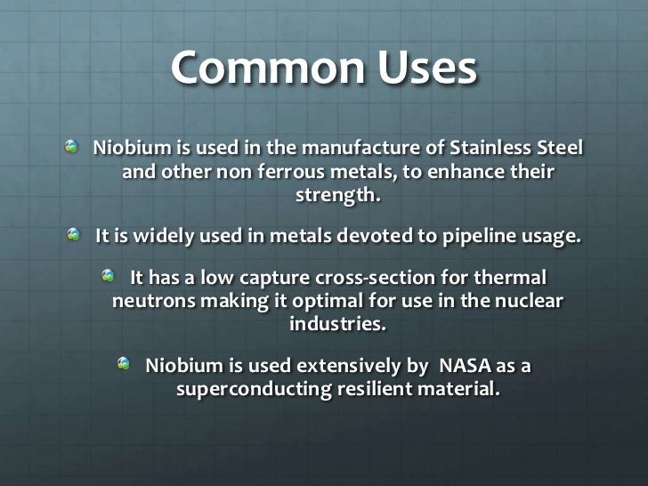Niobium (Don Willmoth)
