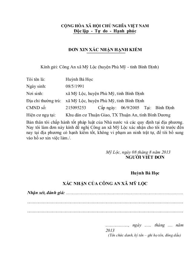 Mau Don Xin Xac Nhan Doc Than