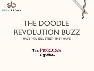 THE DOODLE
REVOLUTION BUZZ!
HAVE YOU ENLISTED? THEY HAVE.!

 