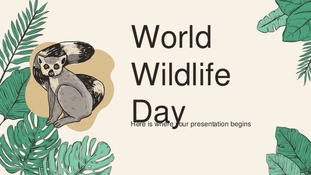 Here is where your presentation begins
World
Wildlife
Day
 