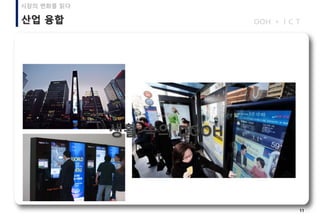 11
생활 속의 DOOH
산업 융합 OOH I C T+
시장의 변화를 읽다
 