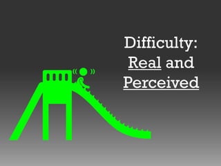 Difficulty:
Real and
Perceived

 