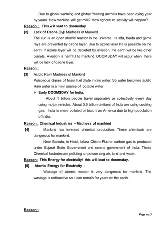 DOOMSDAY EARTH- REASONS AND SOLUTION.pdf