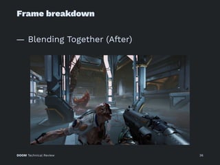 Frame breakdown
— Blending Together (After)
DOOM Technical Review 36
 