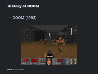 History of DOOM
— DOOM (1993)
DOOM Technical Review 7
 