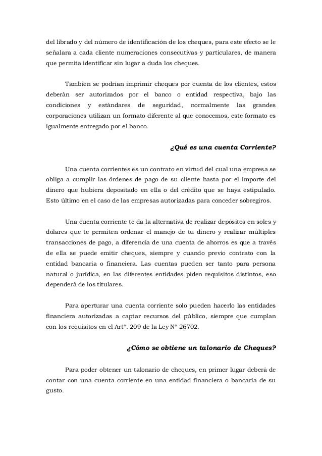 Cheques De Gerencia I. Condiciones Para - creditoglovom