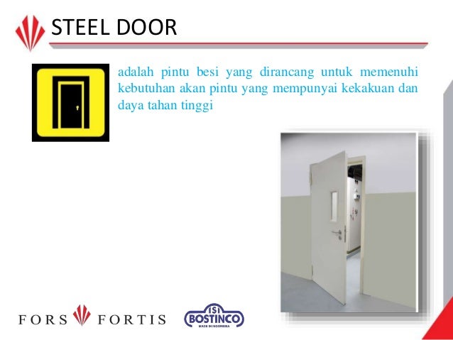 BOSTINCO Steel Door Fire Door System Indonesia