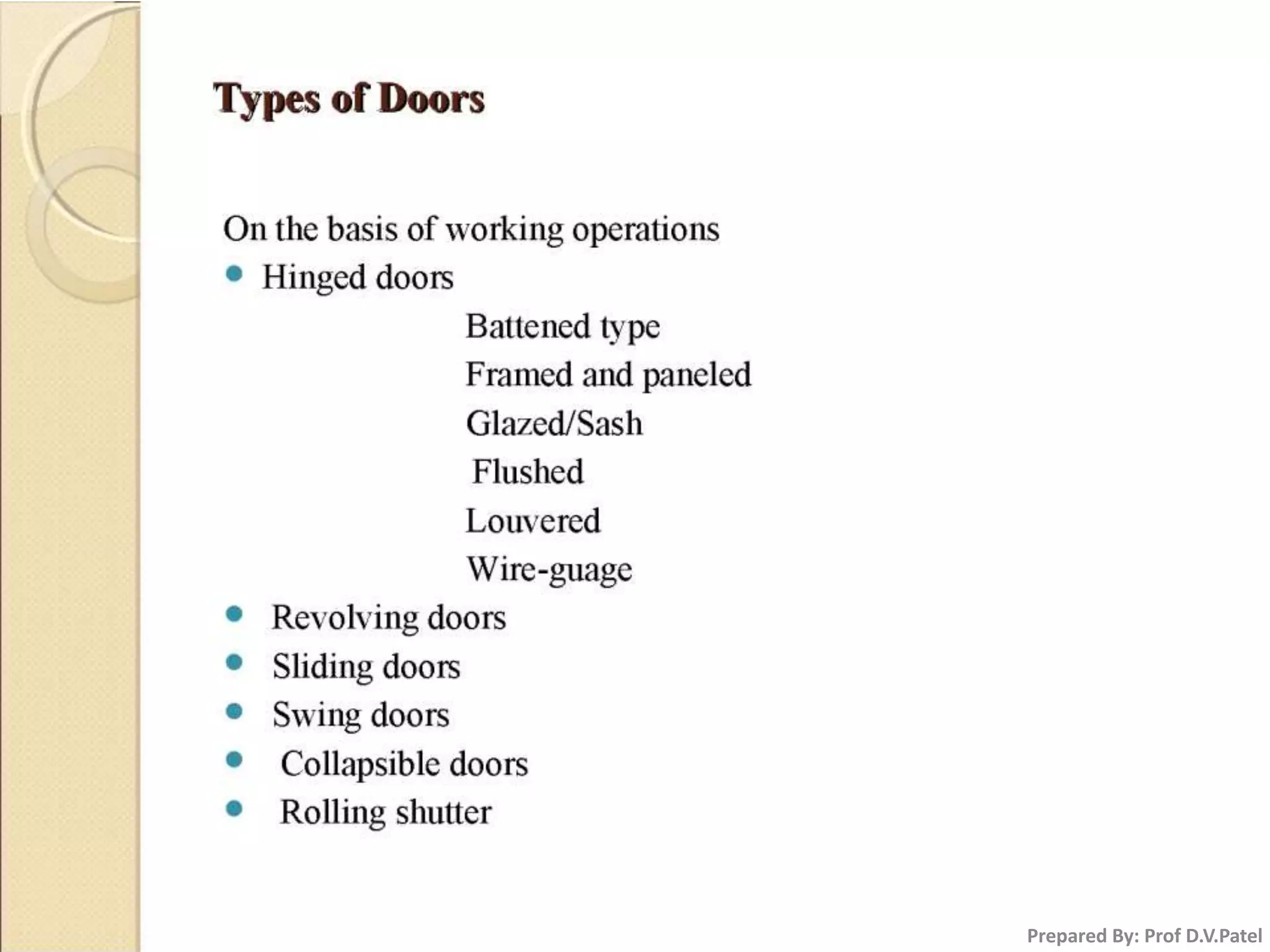 Prepared By: Prof D.V.Patel
 