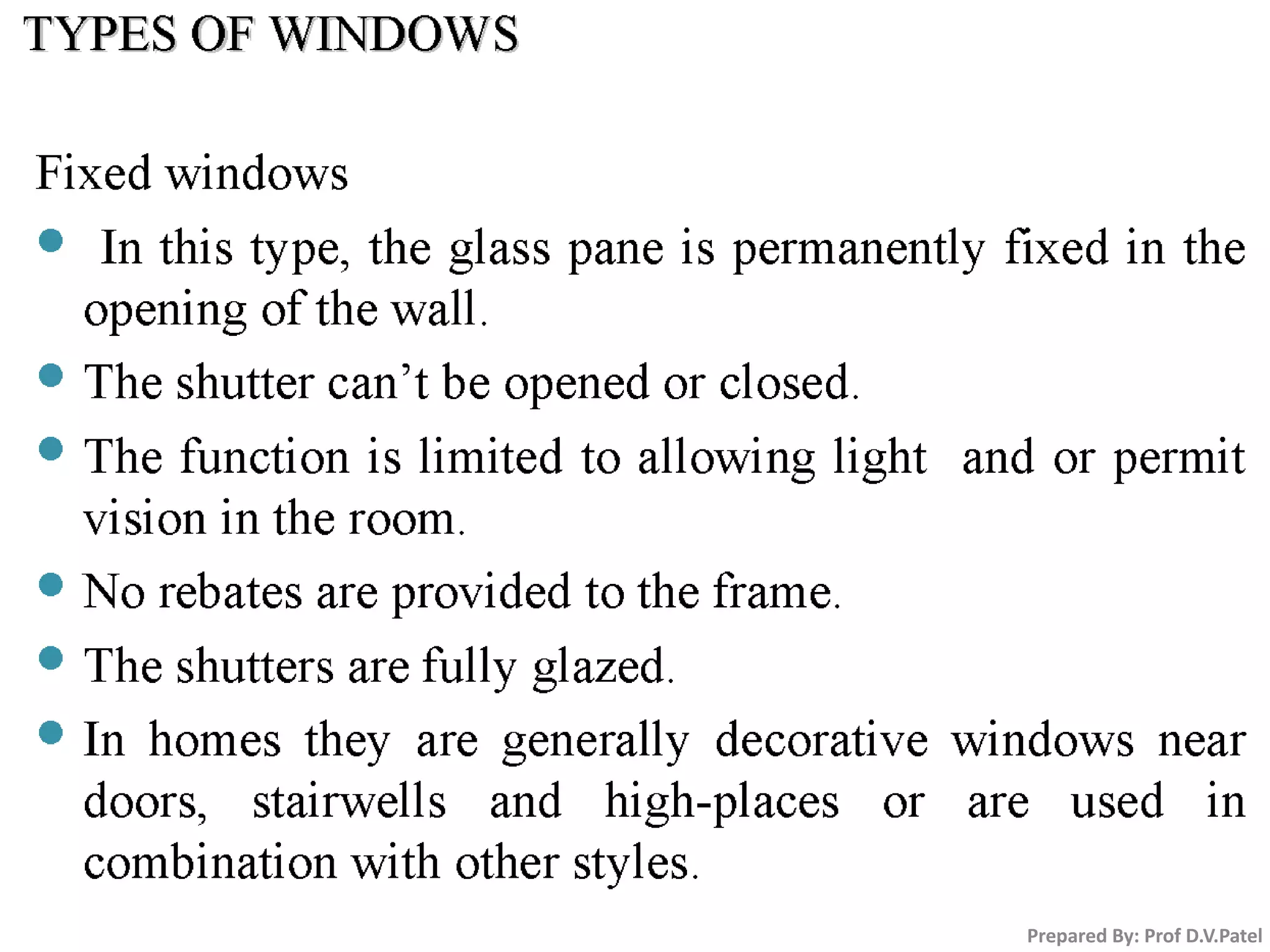 Prepared By: Prof D.V.Patel
 