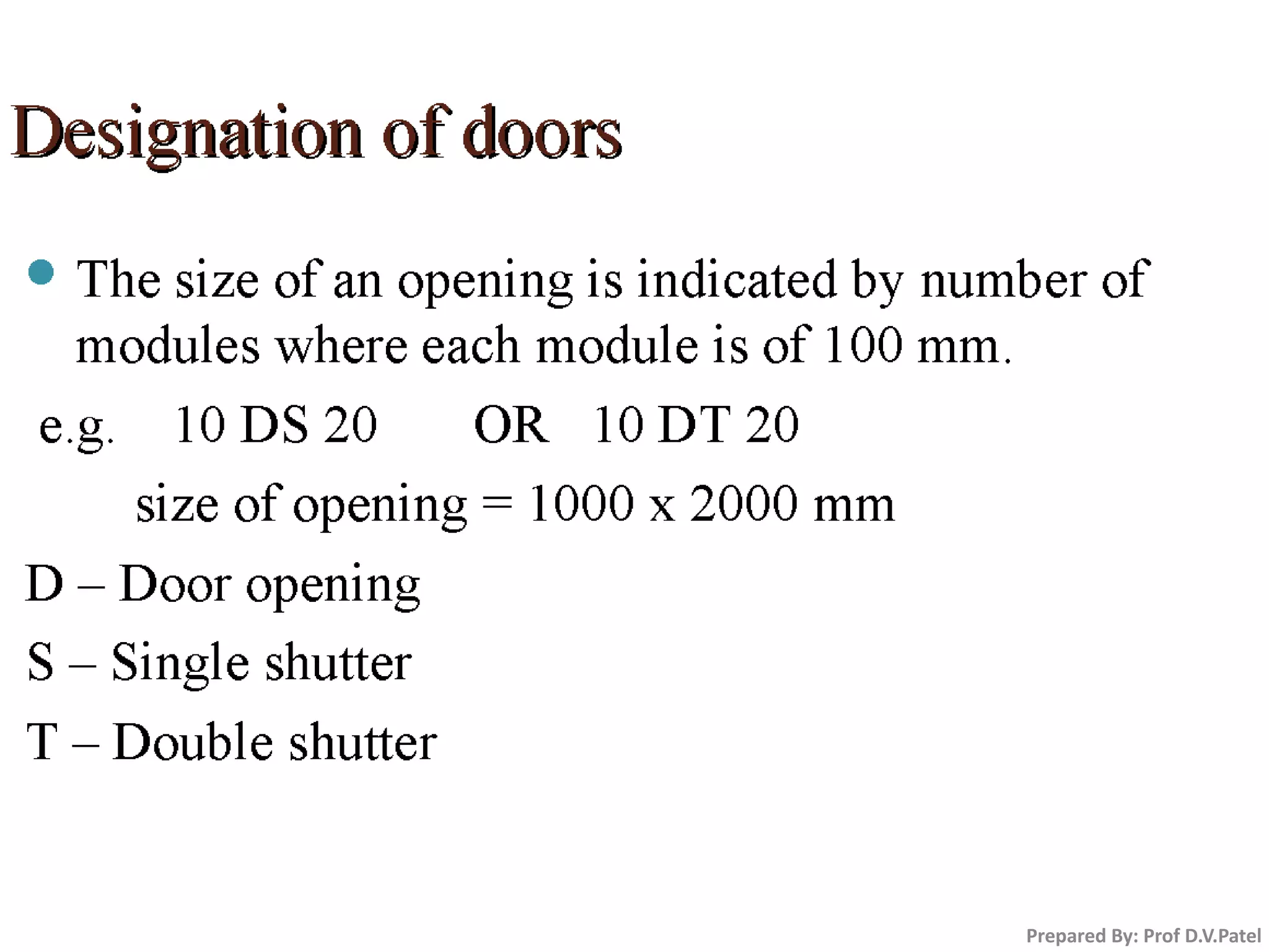 Prepared By: Prof D.V.Patel
 