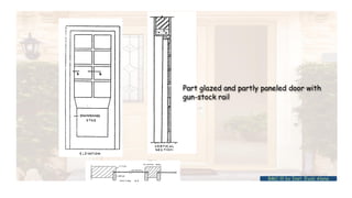 Part glazed and partly paneled door with
gun-stock rail
BMC-lll by Inst. Eyob Alene
 