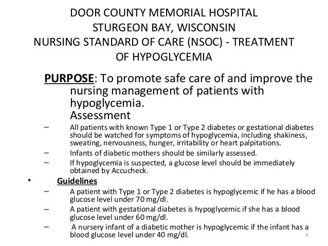 Door County Memorial Blood Glucose Ppt 2012