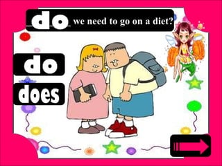 _________ we need to go on a diet?