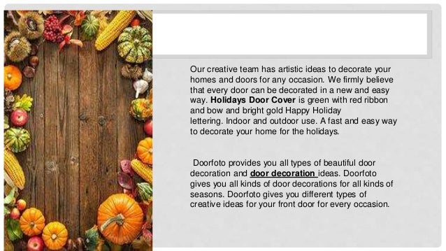 Thanksgiving Door Decorations