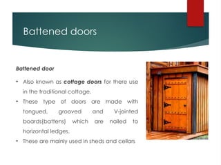 Timber Doors and Windows: A Comprehensive Overview | PPTX