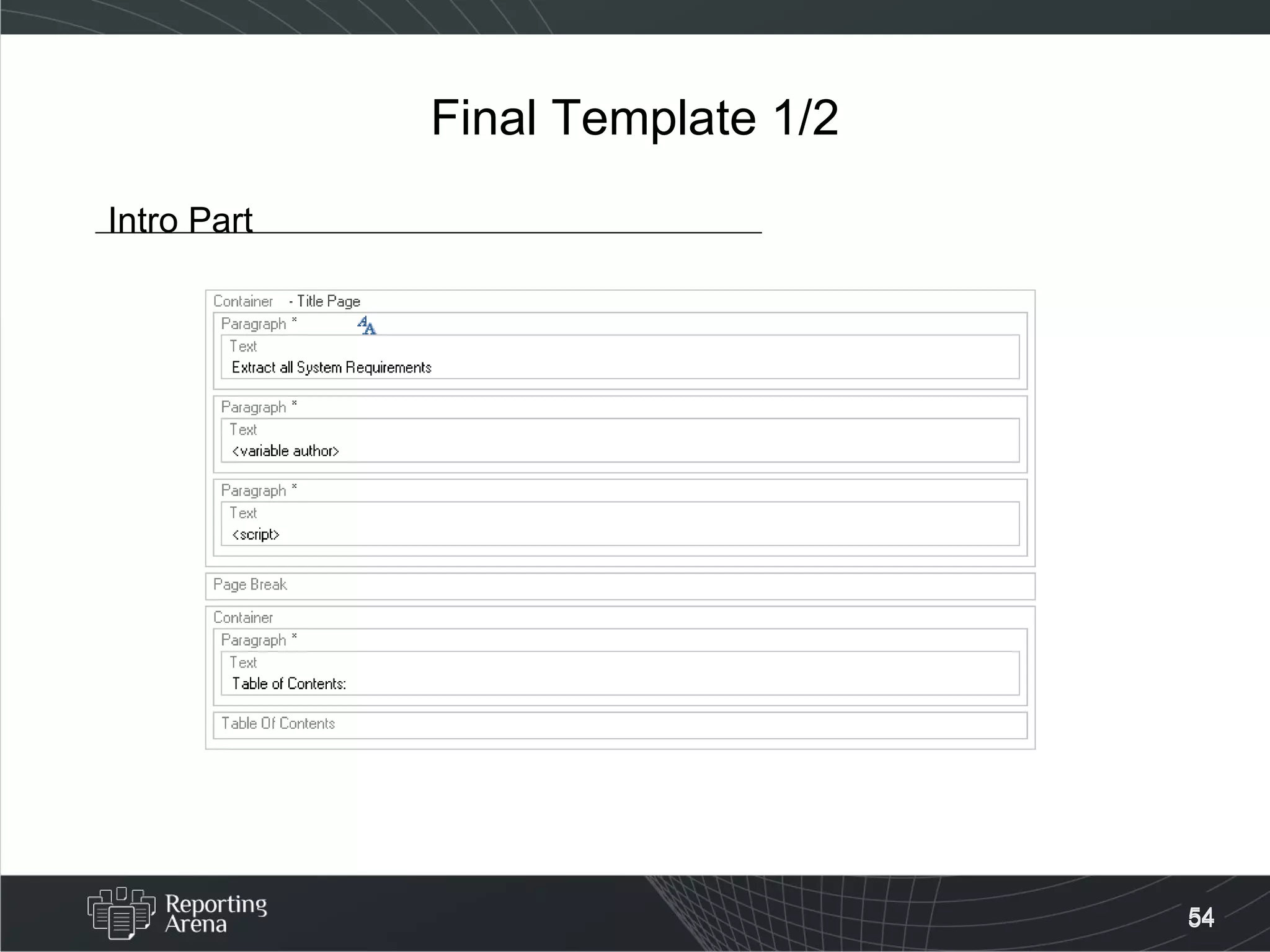 Final Template 1/2 Intro Part 