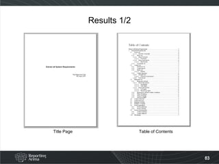 Results 1/2 Title Page Table of Contents 