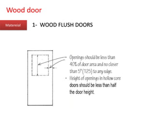 Wood door
Matereial 1- WOOD FLUSH DOORS
 