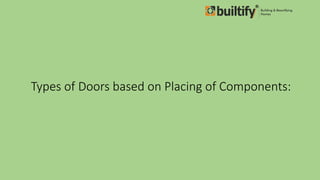 Doors and it's types | PPTX