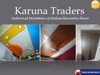 Karuna Traders
Authorized Distributor of Unilam Decorative Doors
 