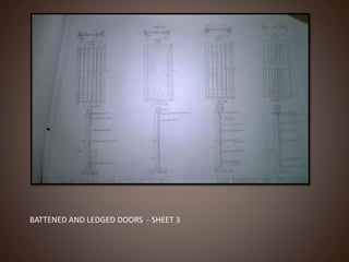 BATTENED AND LEDGED DOORS - SHEET 3
 